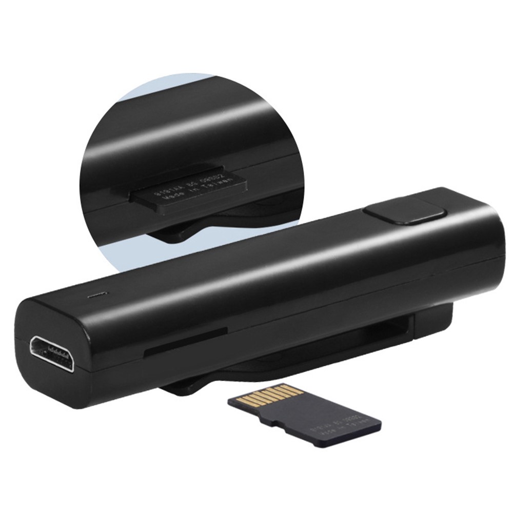 XG-1 Portable Bluetooth Audio Receiver Support TF Card + Translation Function - Black-3