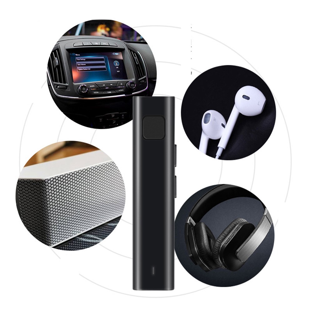 XG-1 Portable Bluetooth Audio Receiver Support TF Card + Translation Function - Black-6