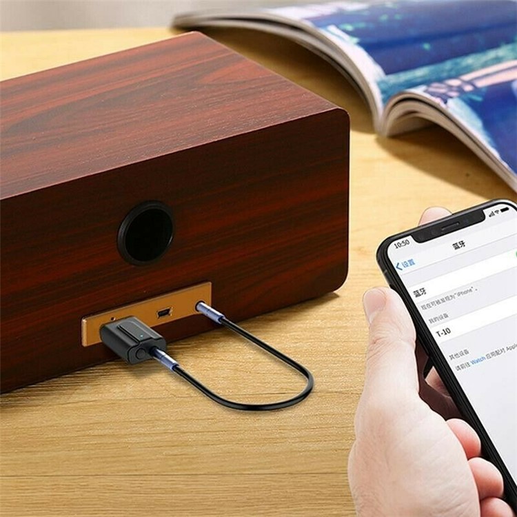 BT10 Transmetteur Bluetooth 2 En 1 Sans Fil & Récepteur 3.5mm Aux Adaptateur USB Musique Audio De Voiture-7