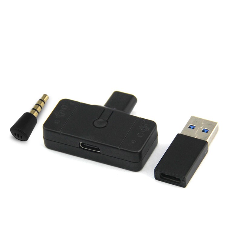 Mini Wireless Type-C to USB Bluetooth Adapter Receiver with Plug Computer Sound Audio Stereo Transmitter TV Music Adapter for PC - Black-2