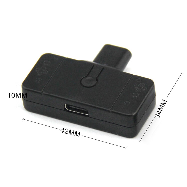 Mini Wireless Type-C to USB Bluetooth Adapter Receiver with Plug Computer Sound Audio Stereo Transmitter TV Music Adapter for PC - Black-6