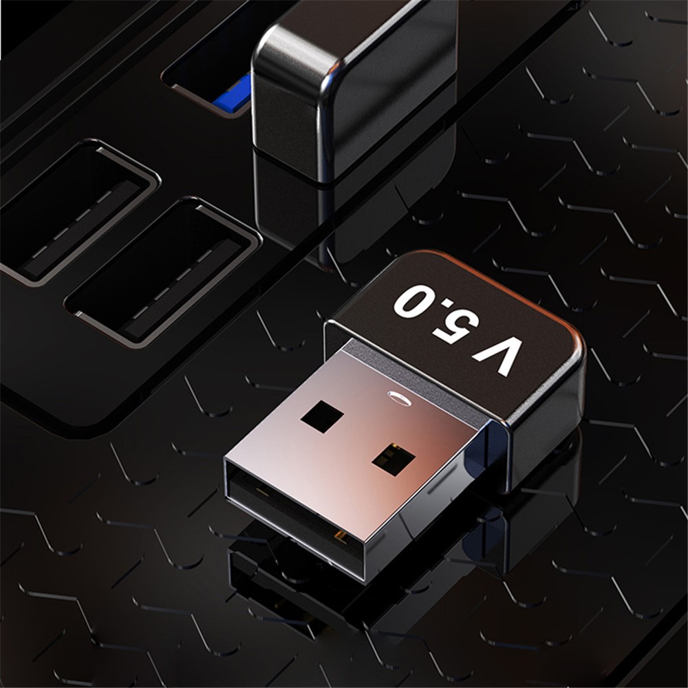 T81 Bluetooth 5.0 USB Transmitter Wireless Audio Speaker Headset Adapter for Music Voice Calls-2