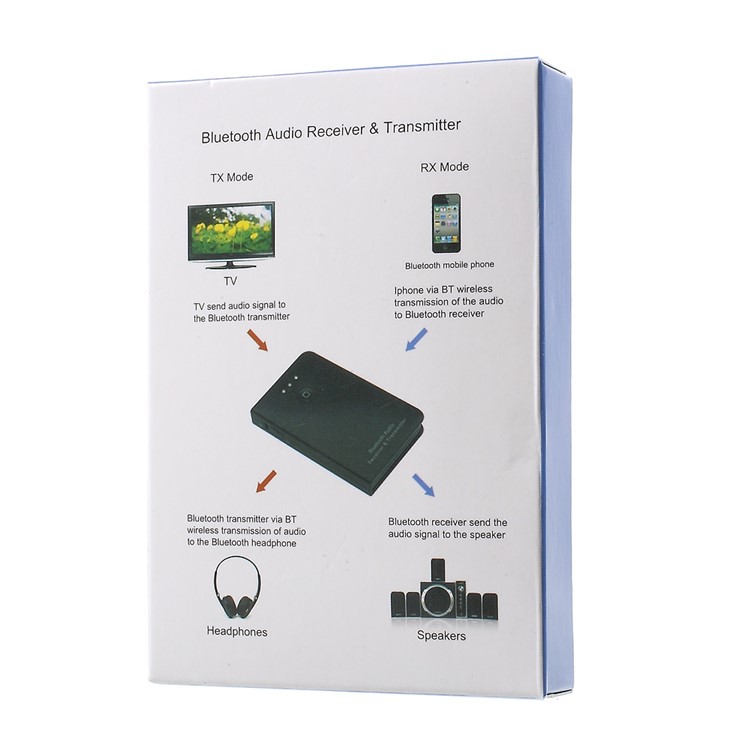 2-in-1 Wireless Bluetooth Audio Receiver and Transmitter Adapter Dongle (TS-BT35FA02) - Black-8