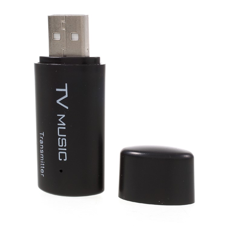 3.5mm Aux Portable Stereo Bluetooth Audio Transmitter Wireless Music TS-BT35F05 - Black-2