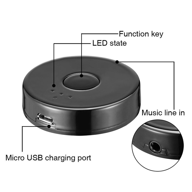 TX10 3.5mm Bluetooth 4.0 Music Transmitter Audio Adapter (Transmit 2 Devices Simultaneously) for Car Stereo PC TV MP4-7