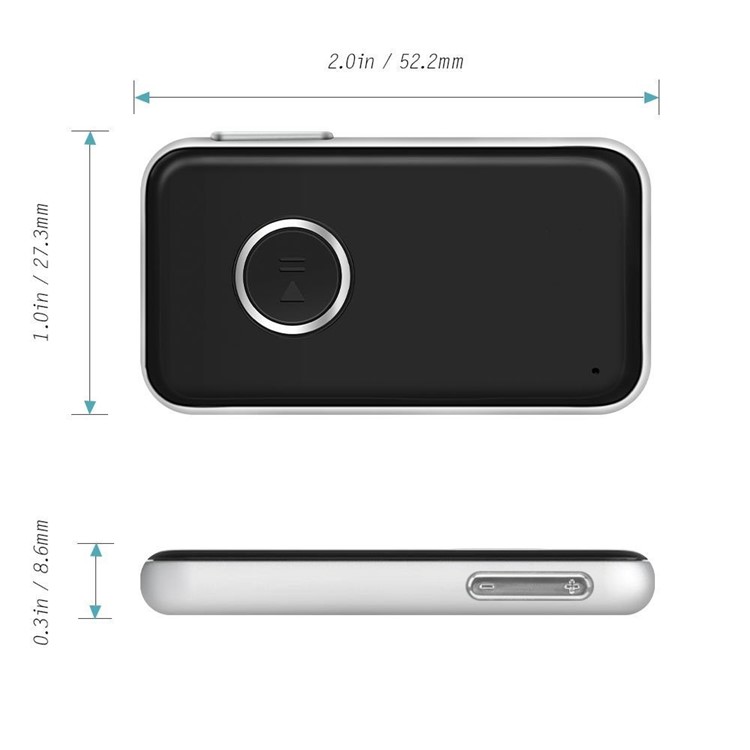 BT12B Ultra-thin Wireless Bluetooth 4.1 Audio Receiver Adapter with AUX-in-4