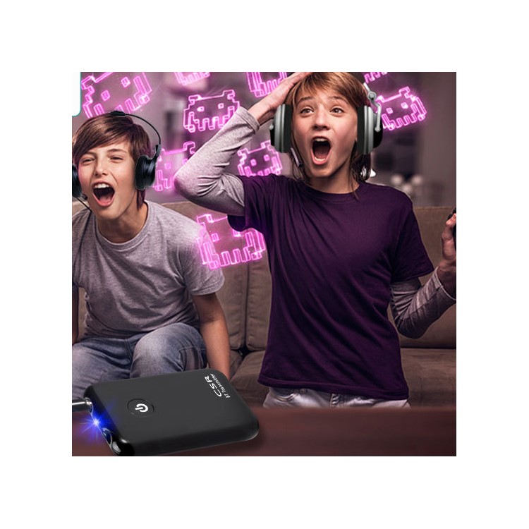 YPF-02 CSR4 Bluetooth Transmitter with Dual 3.5mm Port Wireless Audio Adapter-17