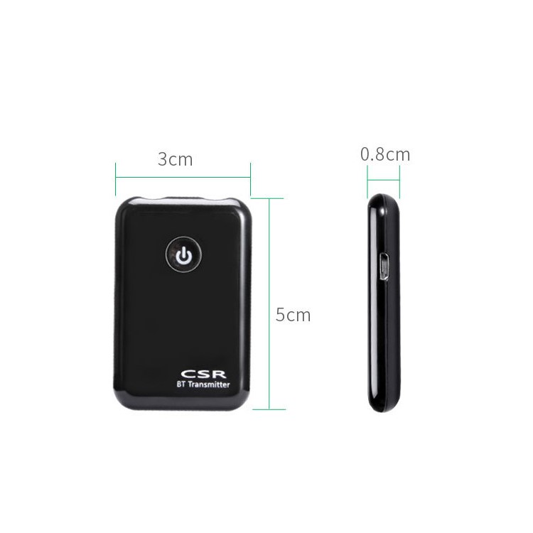 YPF-02 CSR4 Bluetooth Transmitter with Dual 3.5mm Port Wireless Audio Adapter-3