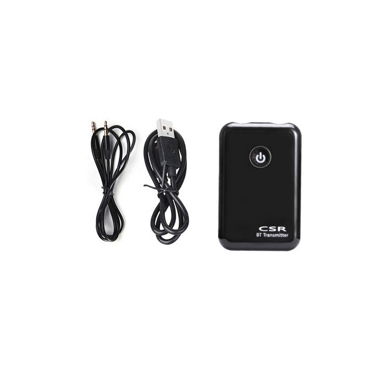 YPF-02 CSR4 Bluetooth Transmitter with Dual 3.5mm Port Wireless Audio Adapter-5