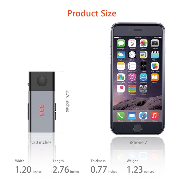 Doosl DSER106 Bluetooth Universal Wireless In-Car Radio Adapter FM Modulator Music Player-5