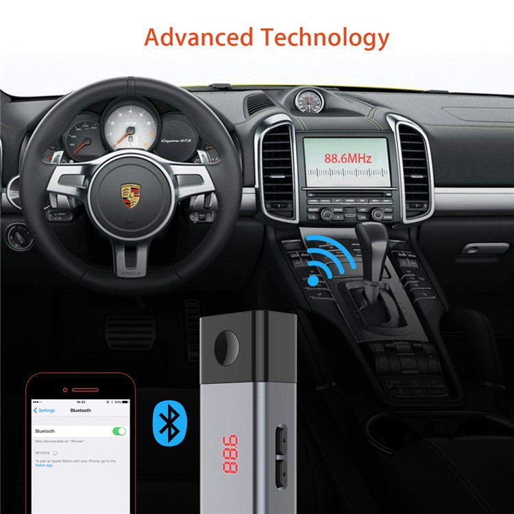 Doosl DSER106 Bluetooth Universal Wireless In-Car Radio Adapter FM Modulator Music Player-6