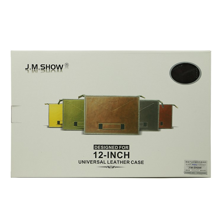 J.M.SHOW manica universale Bag busta per MacBook Air 11 pollici / Samsung Tab 10.5 S, Dimensioni: 31 x 20 cm - Marrone-6