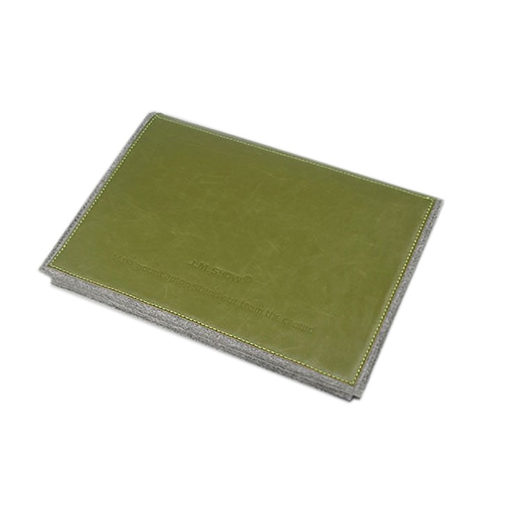 J.M.SHOW Envelope Leather + Wool Felt Protective Bag for MacBook 12-inch with Retina Display(2015), Size: 31x21cm - Green-5