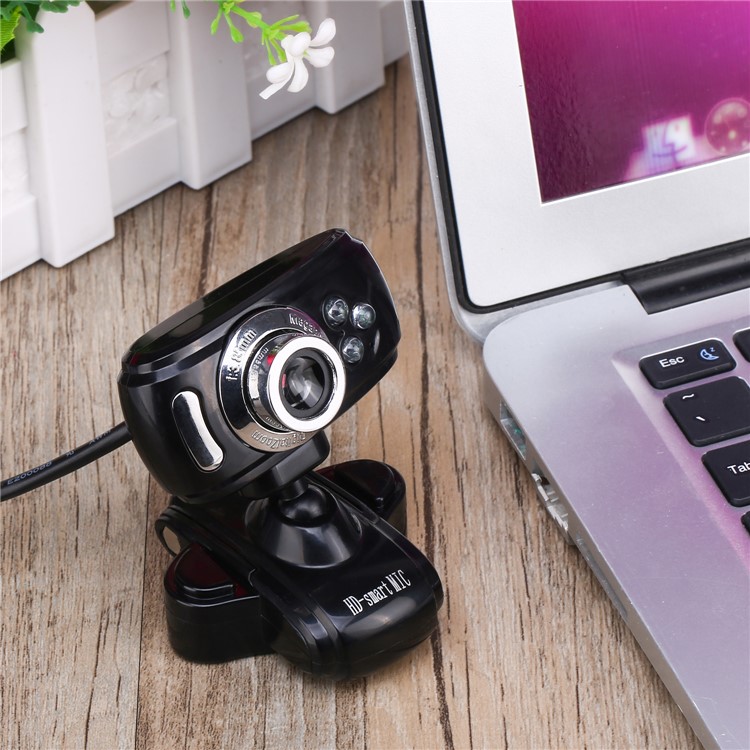 A20 MIC Webcam HD 1080P 30FPS Auto Focus Computer Web Cam USB Camera with Sound Absorption MIC - Black-18