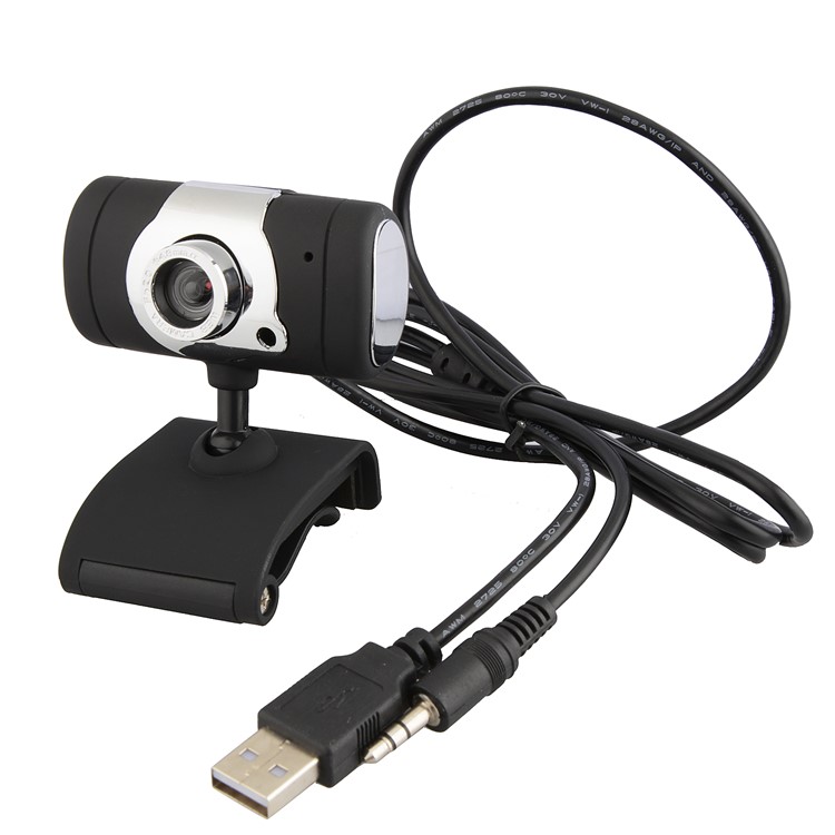 A7160 Clip-on High Definition 480 Pixel Camera 360 Degree Rotation Built-in Mic - Black-1