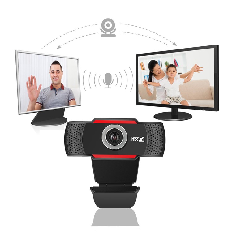 HXSJ S80 Usb-webkamera 1080p HD 2MP Computerkamera Webcams Integriertes Schallabsorbing-mikrofon 1920*1080 - Schwarz-8