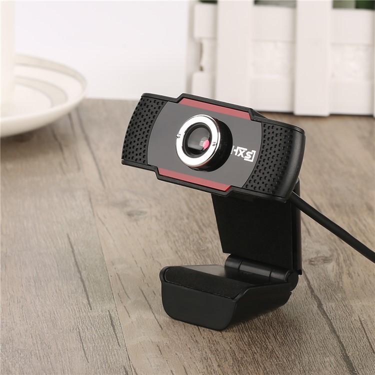 HXSJ S20 HD Meeting Manual Focused Camera with Sound Absorbing Microphone - Black / Red-12