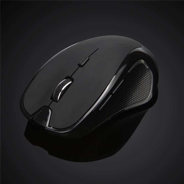 Bluetooth 3.0 Drahtlose Optische Maus 6 Tasten 1600DPI Für Laptop-Computer Tablette Smartphone - Schwarz-2