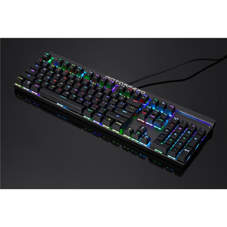 MOTOSPEED CK103 USB Wired Keyclick Mechanical Keyboard with RGB LED Backlit - Black-10