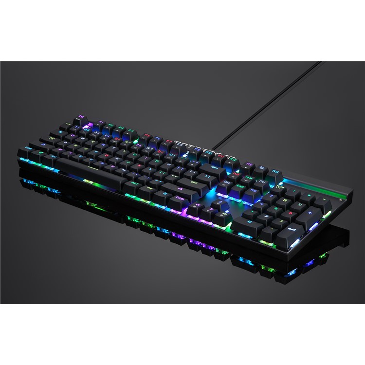 MOTOSPEED CK103 USB Wired Keyclick Mechanical Keyboard with RGB LED Backlit - Black-7