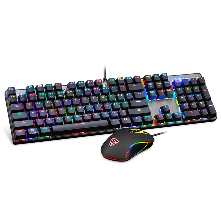MOTOSPEED CK888 Blue Switch 104 Keys Mechanical Gaming Keyboard and Mouse Combo Set - Black-3