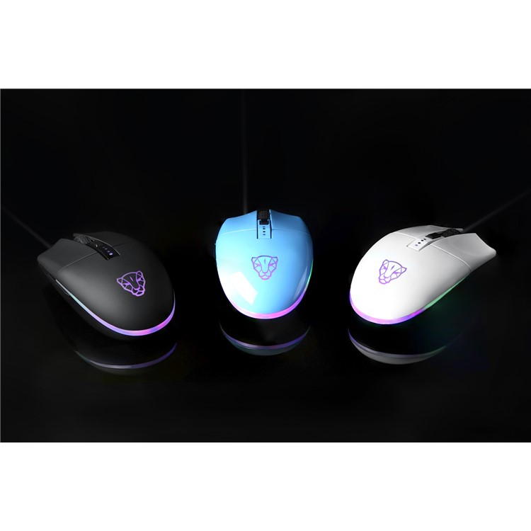 MOTOSPEED V50 4000DPI 6 Buttons Breathing LED Optical Wired Gaming Mouse - Black-5