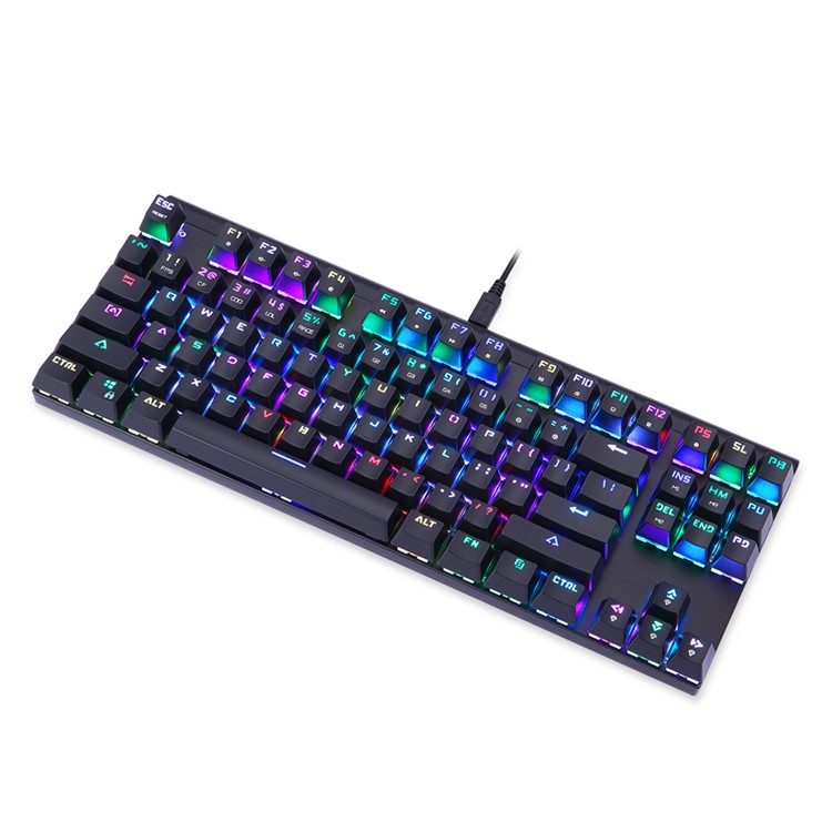 MOTOSPEED CK101 USB Wired Keyclick Mechanical Keyboard with RGB Backlit - Black-4