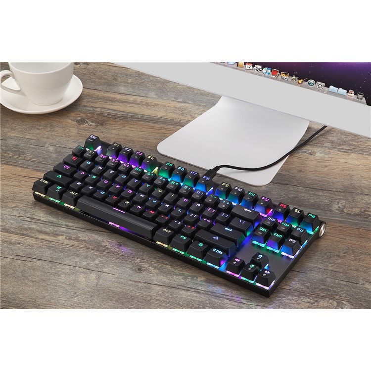 MOTOSPEED CK101 USB Wired Keyclick Mechanical Keyboard with RGB Backlit - Black-5
