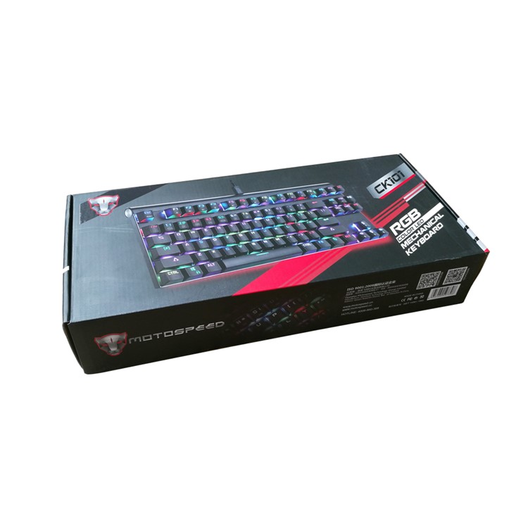 MOTOSPEED CK101 USB Wired Keyclick Mechanical Keyboard with RGB Backlit - Black-7