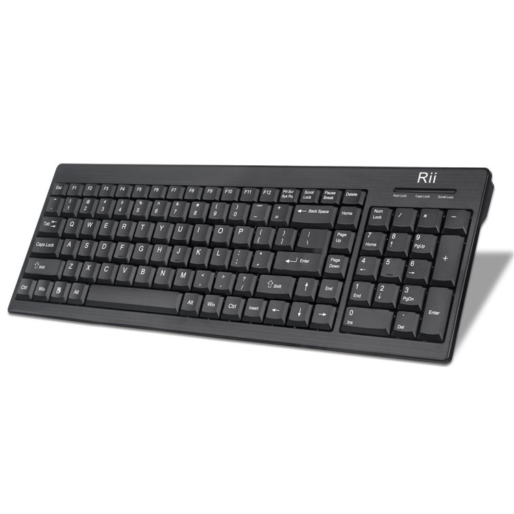 RII RK901 Ultra-thin 104 Keys 2.4G Wireless Keyboard for Smart TV Laptop PC-1