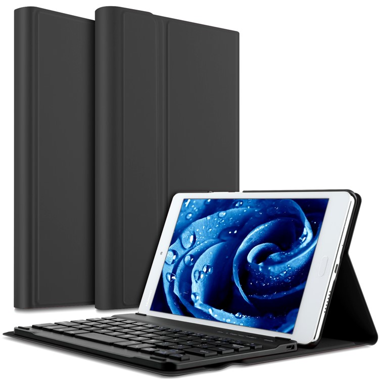 

Detachable Bluetooth Keyboard Leather Stand Case for Huawei Mediapad M3 Lite 8.0 - Black