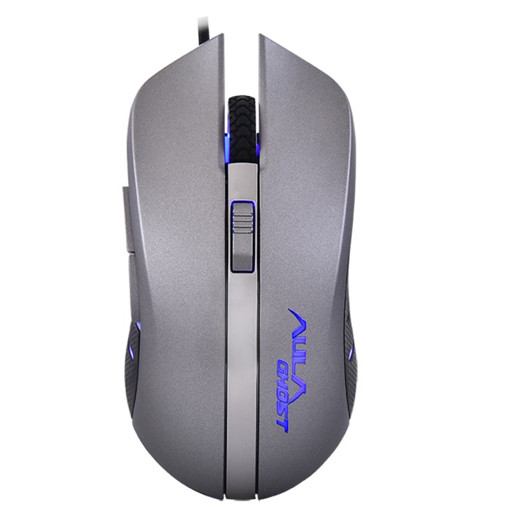 AULA Ghost 6 Buttons USB Wired Optical Gaming Mouse with 4 Adjustable DPI - Grey-1