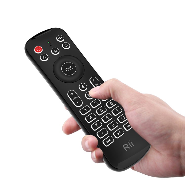 RII MX6 2.4GHz Remote Control Backlight Keyboard with Air Mouse and Voice Control-8