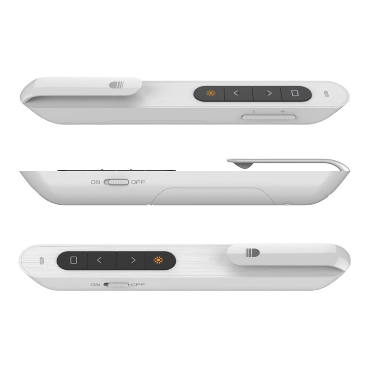 DOOSL DSIT001 Wireless Presenter 2.4GHz Powerpoint Presentation Remote Control - White-4