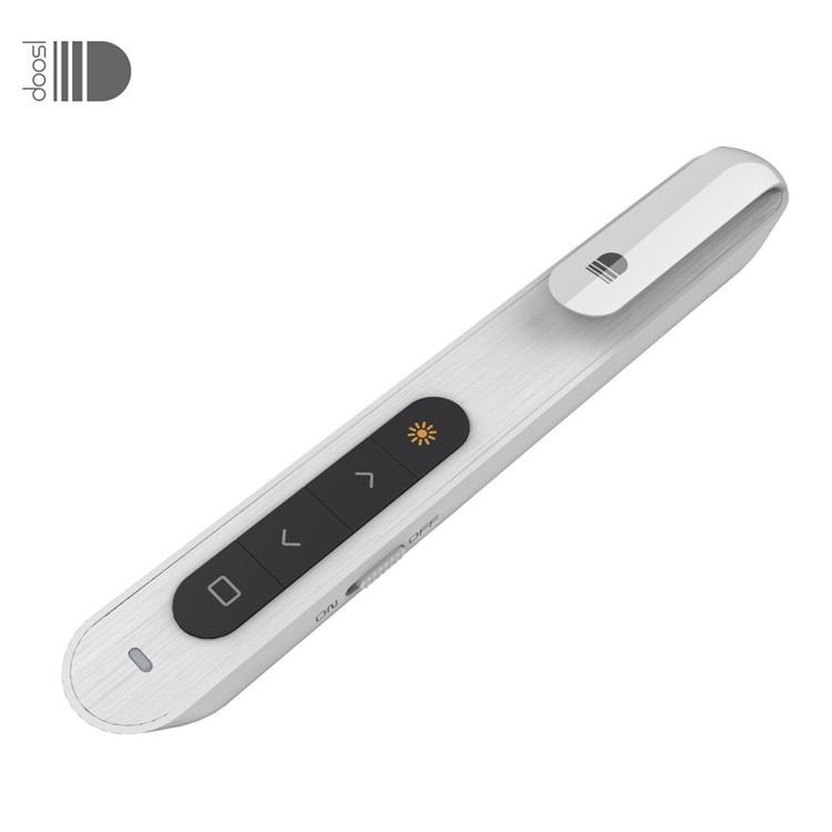 DOOSL DSIT001 Wireless Presenter 2.4GHz Powerpoint Presentation Remote Control - White-5