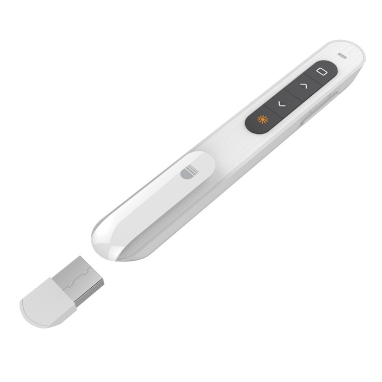 DOOSL DSIT001 Wireless Presenter 2.4GHz Powerpoint Presentation Remote Control - White-6