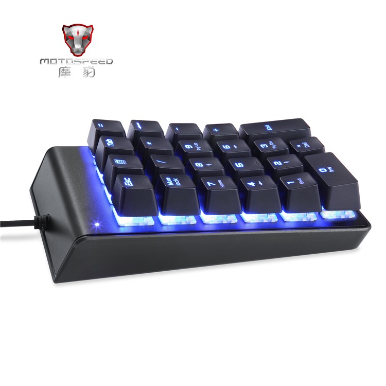 MOTOSPEED K22 Digital Mechanical Keyboard 22 keys Mini Numpad with Blue Backlight-2