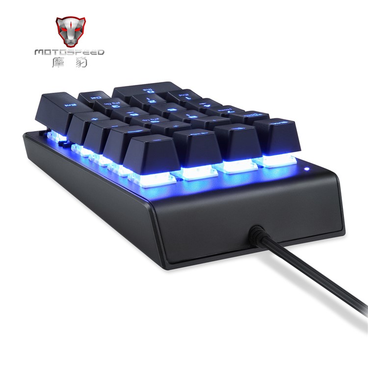 MOTOSPEED K22 Digital Mechanical Keyboard 22 keys Mini Numpad with Blue Backlight-3