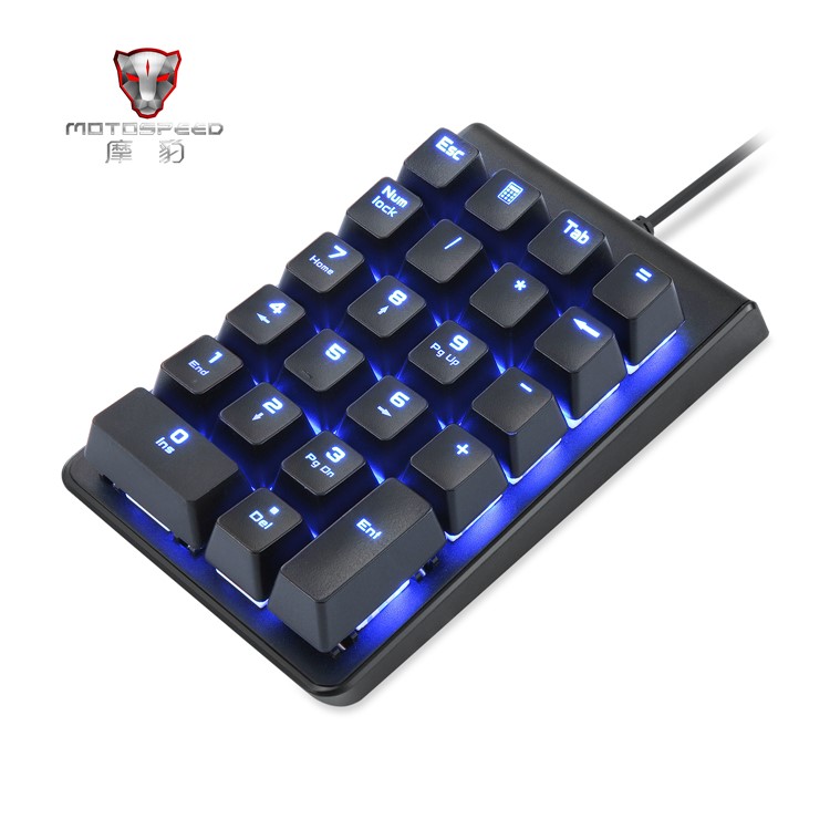 MOTOSPEED K22 Digital Mechanical Keyboard 22 keys Mini Numpad with Blue Backlight-4