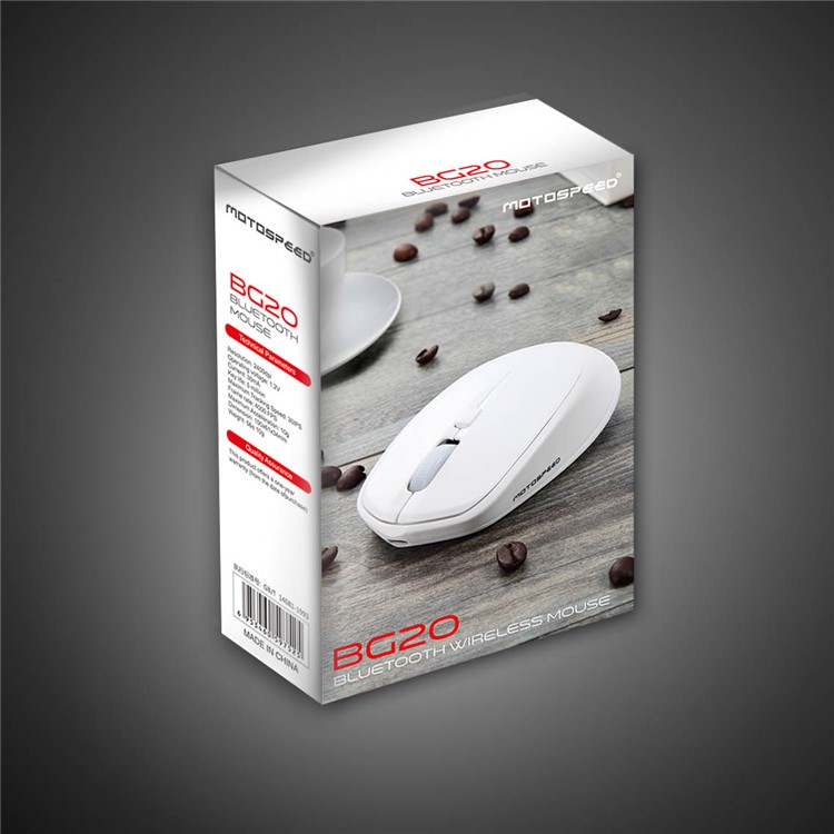 MOTOSPEED BG20 Portable Rechargable Bluetooth 3.0 USB Wireless Gaming Mouse - Black-3