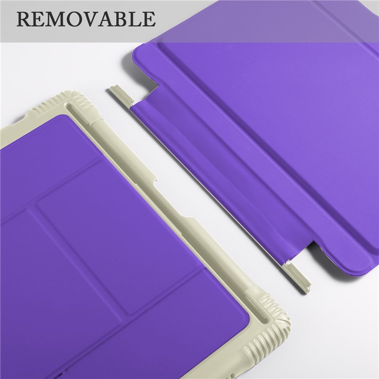Detachable Bluetooth Keyboard Leather Tablet Casing with Stand for iPad 9.7-inch (2017)/iPad Pro 9.7 inch (2016)/iPad Air 2/iPad Air - Purple-7