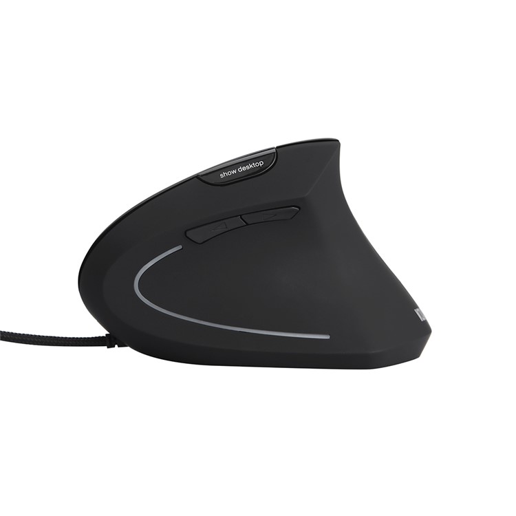 MODAO Ergonomic High Precision Optical Vertical Wired Mouse with 4 Adjustable DPI - Black-13