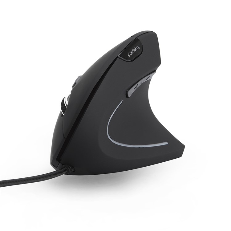 MODAO Ergonomic High Precision Optical Vertical Wired Mouse with 4 Adjustable DPI - Black-8