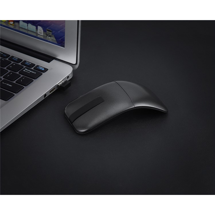 Ultra Slim 180 Degree Rotatable Hinge Touch Senstive 1200DPI 2.4G Wireless Mouse for Notebook, PC, Macbook-14