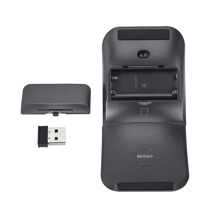 Ultra Slim 180 Degree Rotatable Hinge Touch Senstive 1200DPI 2.4G Wireless Mouse for Notebook, PC, Macbook-9