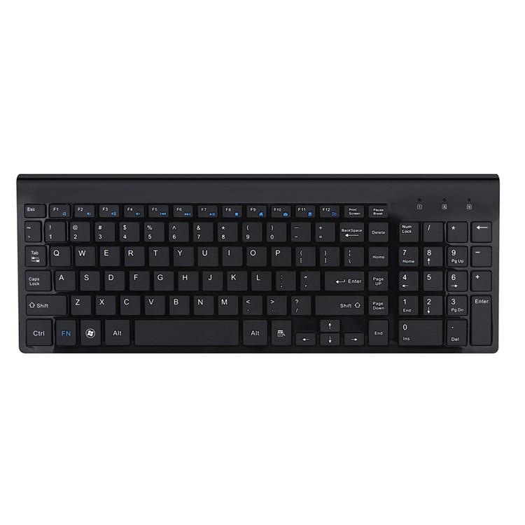 Clavier Combo Souris Sans Fil 2.4G Sans Fil + Souris - Noir-12