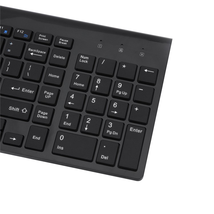 Clavier Combo Souris Sans Fil 2.4G Sans Fil + Souris - Noir-13