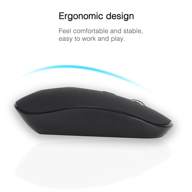 Clavier Combo Souris Sans Fil 2.4G Sans Fil + Souris - Noir-2