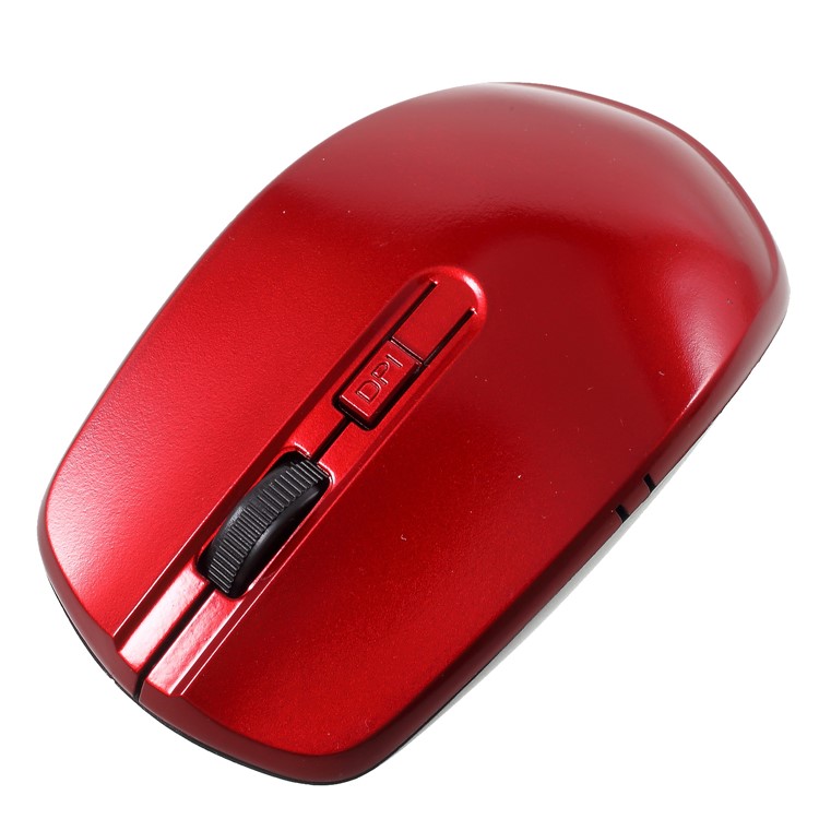 2.4GHz Wireless Optical Mouse with 3200DPI Resolution - Red-2