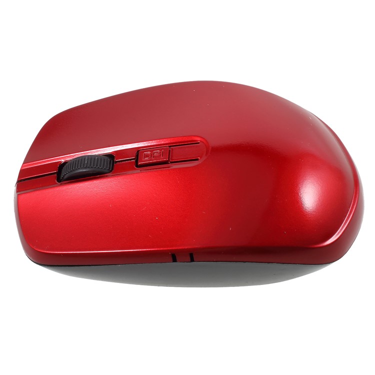 2.4GHz Wireless Optical Mouse with 3200DPI Resolution - Red-3